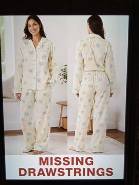 munki munki Cotton Set Women Pajamas Butter Yellow Amusement Park Theme M